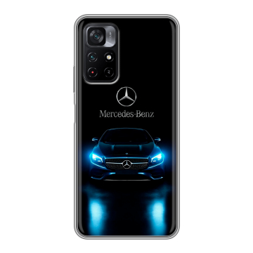 Силиконовый чехол на Xiaomi Poco M4 Pro 5G с принтом Mercedes Мерседес Силиконовый чехол на Xiaomi Poco M4 Pro 5G с принтом Mercedes Мерседес