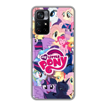 Силиконовый чехол на Xiaomi Poco M4 Pro 5G с принтом My little pony Дружба чудо Силиконовый чехол на Xiaomi Poco M4 Pro 5G с принтом My little pony Дружба чудо