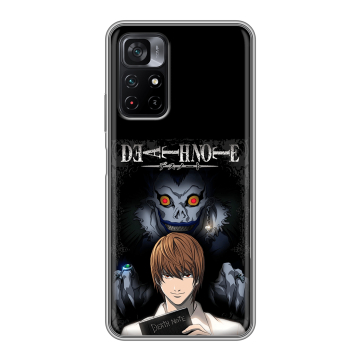 Силиконовый чехол на Xiaomi Poco M4 Pro 5G с принтом Death note Тетрадь смерти Силиконовый чехол на Xiaomi Poco M4 Pro 5G с принтом Death note Тетрадь смерти