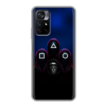 Силиконовый чехол на Xiaomi Poco M4 Pro 5G с принтом Игра Кальмара Силиконовый чехол на Xiaomi Poco M4 Pro 5G с принтом Игра Кальмара