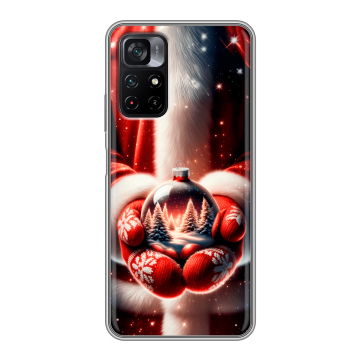 Силиконовый чехол на Xiaomi Poco M4 Pro 5G с принтом Новый год Силиконовый чехол на Xiaomi Poco M4 Pro 5G с принтом Новый год