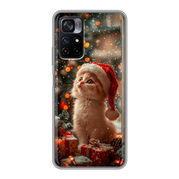 Силиконовый чехол на Xiaomi Poco M4 Pro 5G с принтом Новый год Силиконовый чехол на Xiaomi Poco M4 Pro 5G с принтом Новый год