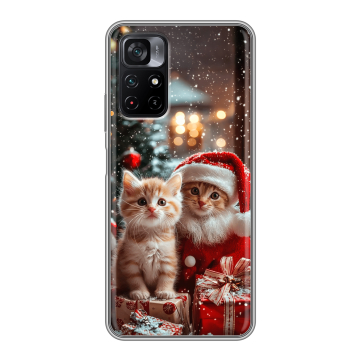 Силиконовый чехол на Xiaomi Poco M4 Pro 5G с принтом Новый год Силиконовый чехол на Xiaomi Poco M4 Pro 5G с принтом Новый год