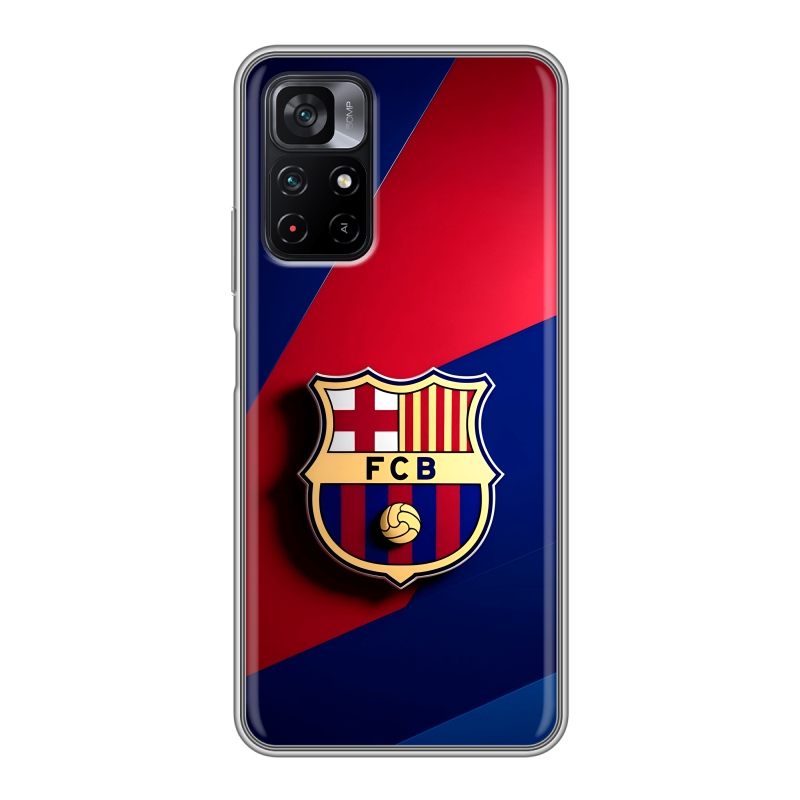 Силиконовый чехол на Xiaomi Poco M4 Pro 5G с принтом Барселона Barcelona Силиконовый чехол на Xiaomi Poco M4 Pro 5G с принтом Барселона Barcelona