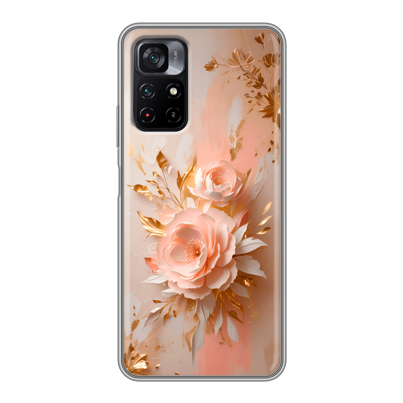 Силиконовый противоударный чехол на Xiaomi Poco M4 Pro 5G с принтом женский Силиконовый противоударный чехол на Xiaomi Poco M4 Pro 5G с принтом женский