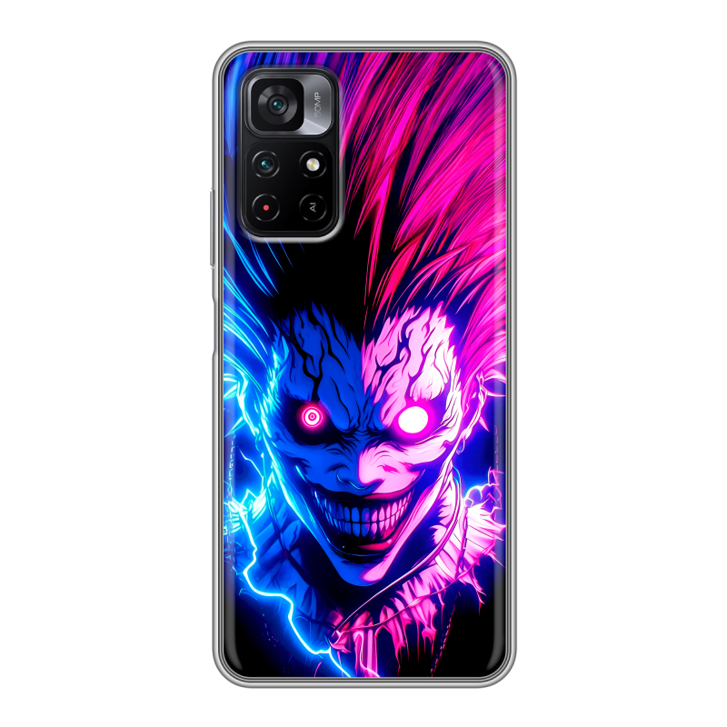 Силиконовый чехол на Xiaomi Poco M4 Pro 5G с принтом Death note Тетрадь смерти Силиконовый чехол на Xiaomi Poco M4 Pro 5G с принтом Death note Тетрадь смерти