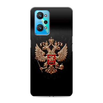 Силиконовый чехол на Realme GT Neo 2 с принтом Герб России Силиконовый чехол на Realme GT Neo 2 с принтом Герб России