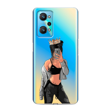Силиконовый чехол на Realme GT Neo 2 с принтом Женские принты Силиконовый чехол на Realme GT Neo 2 с принтом Женские принты