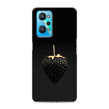Силиконовый чехол на Realme GT Neo 2 с принтом Черная клубника Силиконовый чехол на Realme GT Neo 2 с принтом Черная клубника