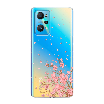 Силиконовый чехол на Realme GT Neo 2 с принтом Ветка сакуры