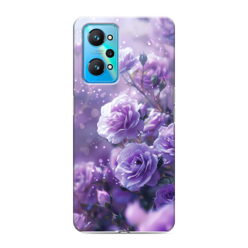 Силиконовый чехол на Realme GT Neo 2 с принтом Розы цветы Силиконовый чехол на Realme GT Neo 2 с принтом Розы цветы