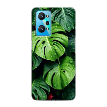Силиконовый чехол на Realme GT Neo 2 с принтом Листья Силиконовый чехол на Realme GT Neo 2 с принтом Листья
