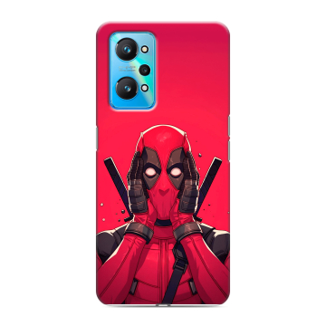 Силиконовый чехол на Realme GT Neo 2 с принтом Дедпул Deadpool