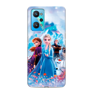 Силиконовый чехол на Realme GT Neo 2 с принтом Холодное сердце Frozen