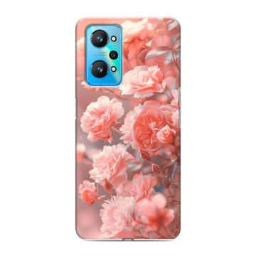 Силиконовый чехол на Realme GT Neo 2 с принтом Розы цветы