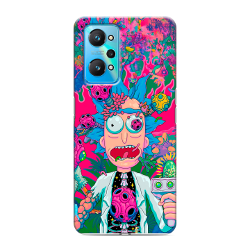 Силиконовый чехол на Realme GT Neo 2 с принтом Рик и Морти Rick Morty