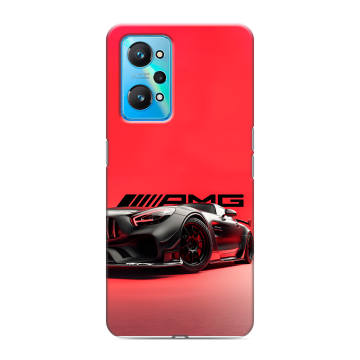 Силиконовый чехол на Realme GT Neo 2 с принтом Мерседес Mercedes AMG
