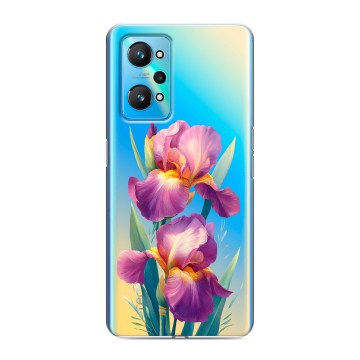 Силиконовый чехол на Realme GT Neo 2 с принтом Цветы орхидеи