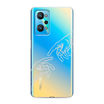 Силиконовый чехол на Realme GT Neo 2 с принтом Сотворение мира