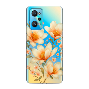 Силиконовый чехол на Realme GT Neo 2 с принтом Цветы