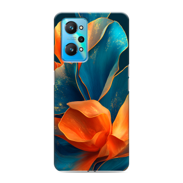 Силиконовый чехол на Realme GT Neo 2 с принтом Цветы
