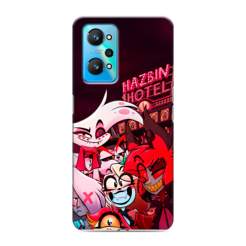 Силиконовый чехол на Realme GT Neo 2 с принтом Hazbin Hotel Отель Хазбин Силиконовый чехол на Realme GT Neo 2 с принтом Hazbin Hotel Отель Хазбин