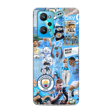 Силиконовый чехол на Realme GT Neo 2 с принтом Man City Манчестер Сити