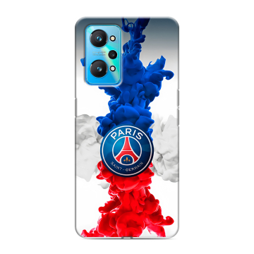 Силиконовый чехол на Realme GT Neo 2 с принтом PSG ПСЖ