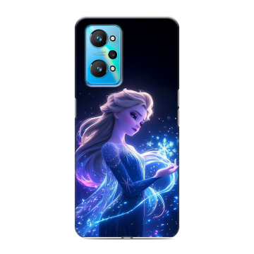Силиконовый чехол на Realme GT Neo 2 с принтом Холодное сердце Frozen