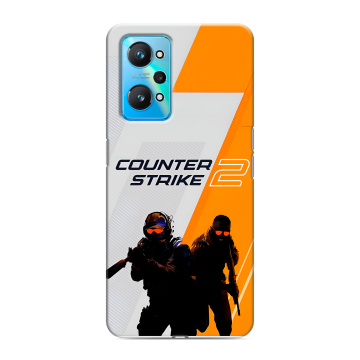 Силиконовый чехол на Realme GT Neo 2 с принтом Counter Strike
