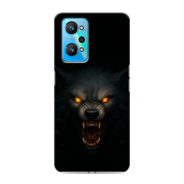 Силиконовый чехол на Realme GT Neo 2 с принтом Волк