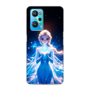 Силиконовый чехол на Realme GT Neo 2 с принтом Холодное сердце Frozen