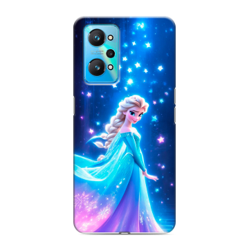Силиконовый чехол на Realme GT Neo 2 с принтом Холодное сердце Frozen