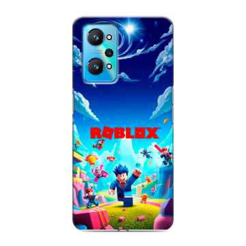 Силиконовый чехол на Realme GT Neo 2 с принтом Roblox Роблокс