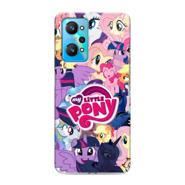 Силиконовый чехол на Realme GT Neo 2 с принтом My little pony Дружба чудо