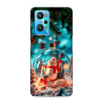 Силиконовый чехол на Realme GT Neo 2 с принтом Новый год
