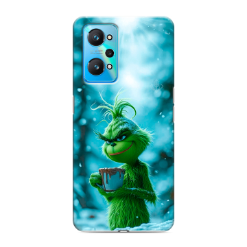 Силиконовый чехол на Realme GT Neo 2 с принтом Новый год гринч