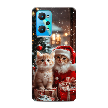 Силиконовый чехол на Realme GT Neo 2 с принтом Новый год