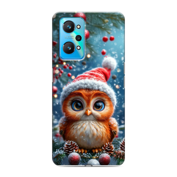 Силиконовый чехол на Realme GT Neo 2 с принтом Новый год