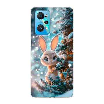Силиконовый чехол на Realme GT Neo 2 с принтом Новый год