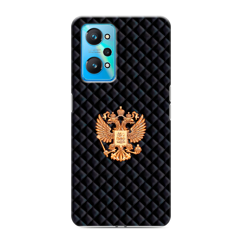 Силиконовый чехол на Realme GT Neo 2 с принтом Герб России принт Силиконовый чехол на Realme GT Neo 2 с принтом Герб России принт