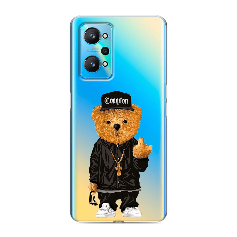 Силиконовый чехол на Realme GT Neo 2 с принтом Мишка Силиконовый чехол на Realme GT Neo 2 с принтом Мишка