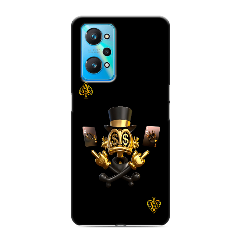 Силиконовый чехол на Realme GT Neo 2 с принтом Золотой скрудж макдак Силиконовый чехол на Realme GT Neo 2 с принтом Золотой скрудж макдак