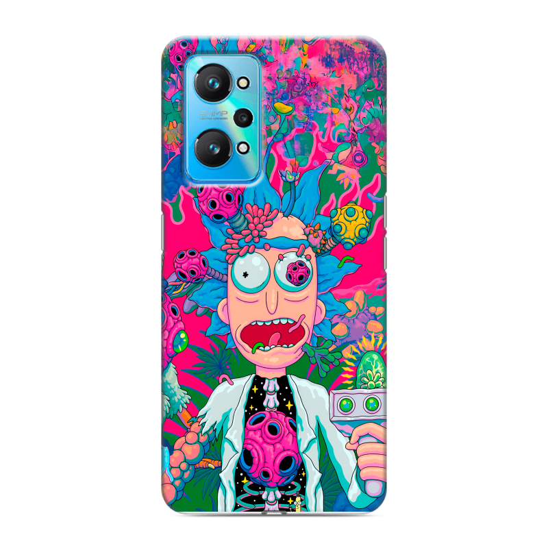 Силиконовый противоударный чехол на Realme GT Neo 2 с принтом Рик и Морти Rick Morty Силиконовый противоударный чехол на Realme GT Neo 2 с принтом Рик и Морти Rick Morty