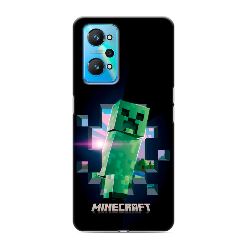 Силиконовый чехол на Realme GT Neo 2 с принтом Майнкрафт Minecraft Силиконовый чехол на Realme GT Neo 2 с принтом Майнкрафт Minecraft
