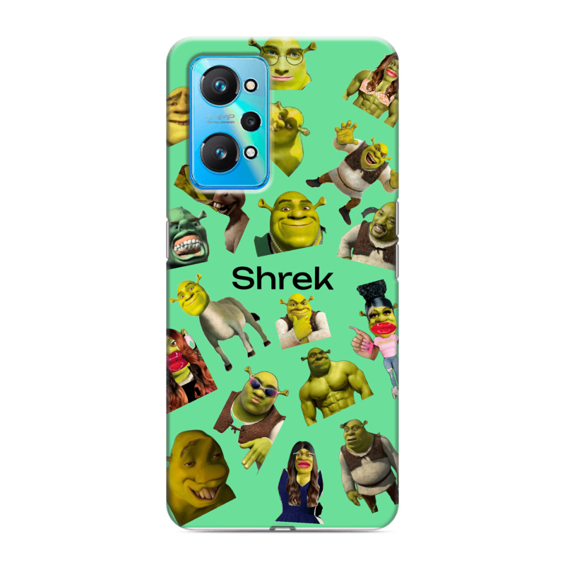 Силиконовый чехол на Realme GT Neo 2 с принтом Шрек Shrek Силиконовый чехол на Realme GT Neo 2 с принтом Шрек Shrek