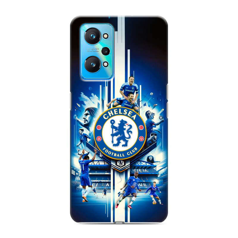 Силиконовый противоударный чехол на Realme GT Neo 2 с принтом Chelsea Челси Силиконовый противоударный чехол на Realme GT Neo 2 с принтом Chelsea Челси