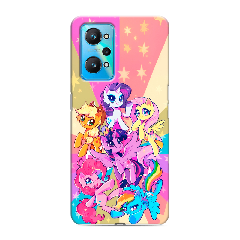 Силиконовый чехол на Realme GT Neo 2 с принтом My little pony Дружба чудо Силиконовый чехол на Realme GT Neo 2 с принтом My little pony Дружба чудо