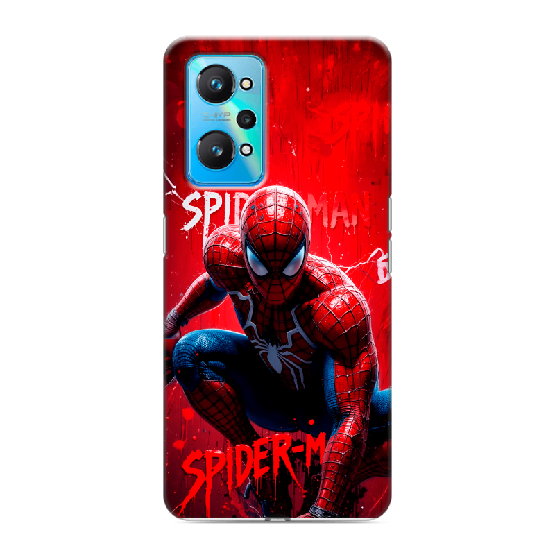 Силиконовый противоударный чехол на Realme GT Neo 2 с принтом Spiderman Человек паук Силиконовый противоударный чехол на Realme GT Neo 2 с принтом Spiderman Человек паук