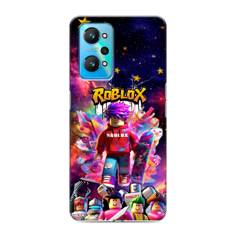 Силиконовый чехол на Realme GT Neo 2 с принтом Roblox Роблокс Силиконовый чехол на Realme GT Neo 2 с принтом Roblox Роблокс